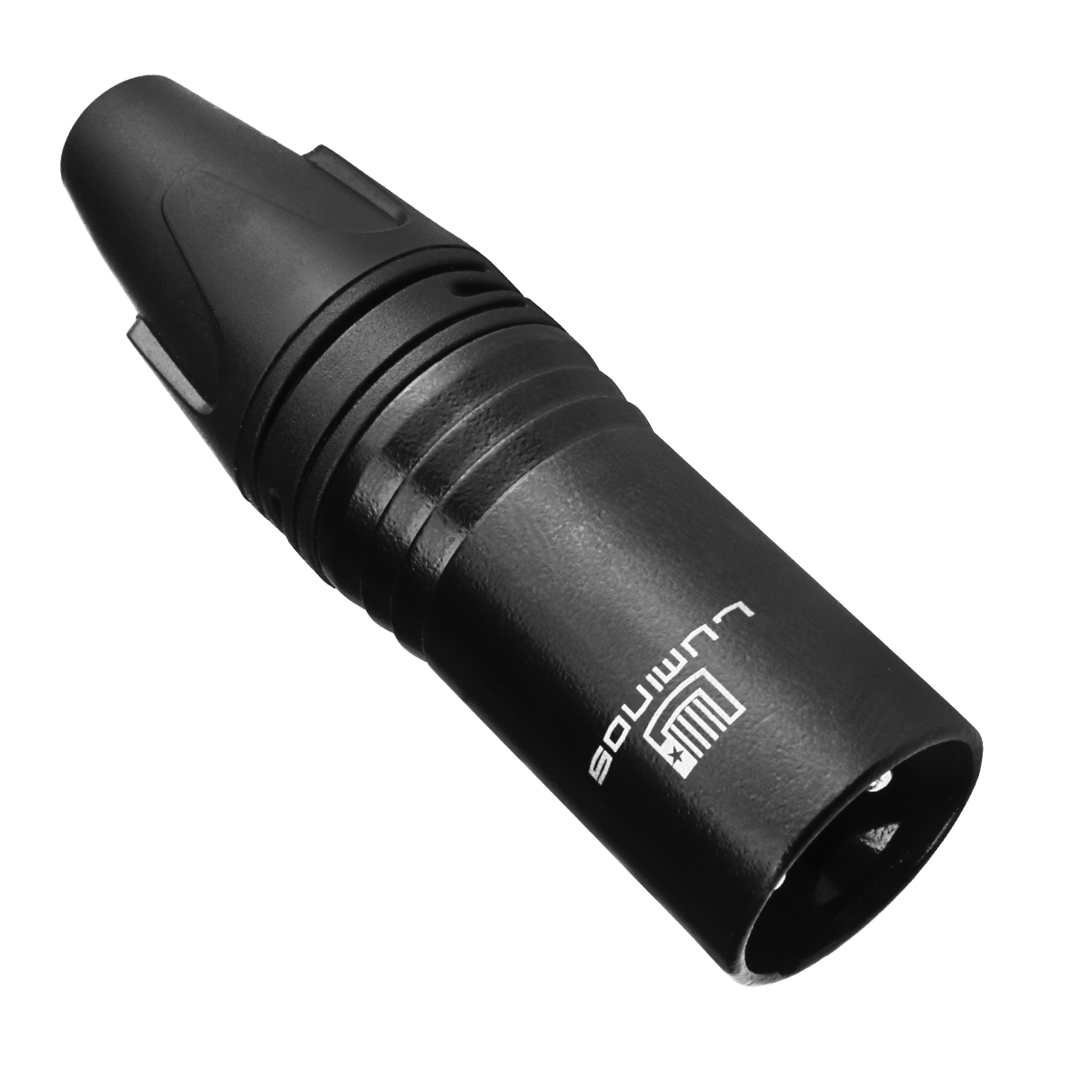 FT05 4956 CONECTOR XLR CANON MACHO 3 PINOS PRETO AÇO E PLASTICO LU-71226BK LUMINOS-THUMB